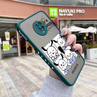 เคสซิลิโคนใส ขอบสี่เหลี่ยม กันกระแทก ลายการ์ตูน Pochacco น่ารัก สําหรับ Infinix Note 7 X690