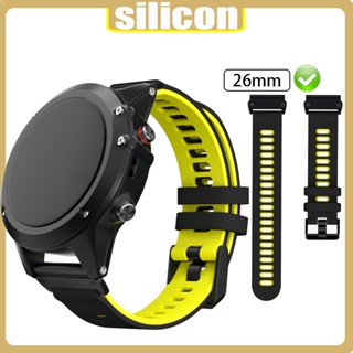 Lereach สายนาฬิกาข้อมือซิลิโคน 26 มม. แบบเปลี่ยน สําหรับ Garmin Tactix 7 Pro Ballistics Edition Tactix 7 Pro Edition Tactix 7 Standard Edition Quatix 7X Solar Edition