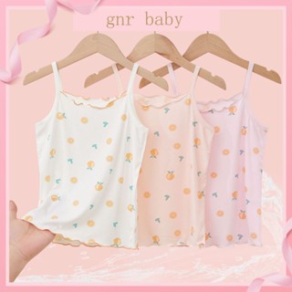 🍓GNR BABY🫐เสื้อสายเดี่ยวแขนกุด ผ้าเรยอน แบบบาง แฟชั่นฤดูร้อน สําหรับเด็กผู้หญิง อายุ 3-12 ปี