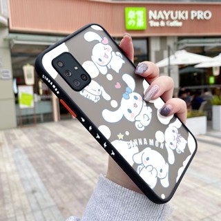 เคสโทรศัพท์มือถือแบบแข็ง ใส กันกระแทก ลายการ์ตูนสุนัข Laurel สําหรับ Samsung A71 4G A71 5G