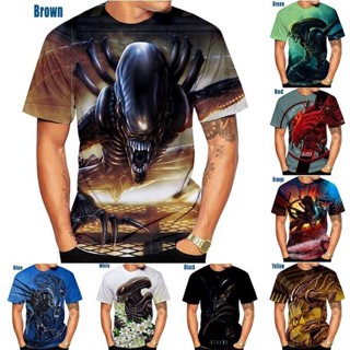 ใหม่ล่าสุด เสื้อยืดแขนสั้น พิมพ์ลาย Xenomorph Alien Ripley film predator monster aliens แฟชั่น XS~5XL