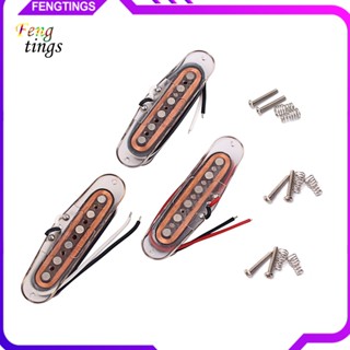 [Ft] ปิ๊กอัพคอยล์เดี่ยว 6 สาย 48 50 52 มม. อุปกรณ์เสริม สําหรับกีตาร์ 3 ชิ้น