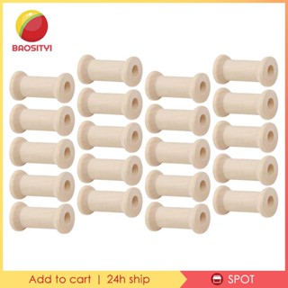 [Baosity1] ม้วนม้วนริบบิ้นไม้ธรรมชาติ ขนาดเล็ก สําหรับเย็บปักถักร้อย DIY 20 ชิ้น