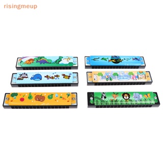 [risingmeup] เครื่องดนตรีฮาร์โมนิก้า 16 หลุม ของเล่นเสริมการเรียนรู้เด็ก