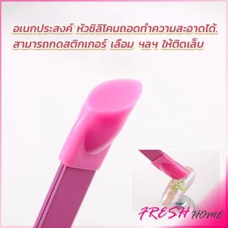 แหนบตรง พร้อมหัวกดซิลิโคน เลือกอัญมณี พลอยเทียม สําหรับตกแต่งเล็บ tweezers