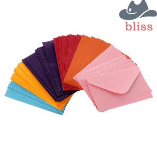 Bliss ซองจดหมายกระดาษ หลากสี สไตล์เรโทร สําหรับของขวัญ ปาร์ตี้ ข้อความ การ์ดอวยพร