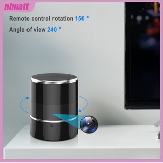 Ni ลําโพงบันทึกเสียง กล้องบันทึกวิดีโอไร้สาย Wifi 1080p บลูทูธ แบบพกพา