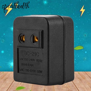 ใหม่ อะแดปเตอร์แปลงแรงดันไฟฟ้า 50W US AC Power 220V to 110V สําหรับเดินทาง