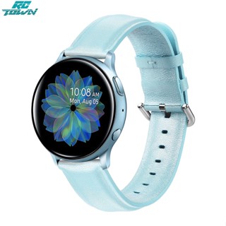 Rctown สายนาฬิกาข้อมือหนัง สําหรับ Sumsung Galaxy Watch Active Active 2