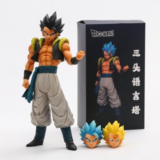 โมเดลฟิกเกอร์ PVC รูปการ์ตูน Dragon Ball Z Super Saiyan God Blue Gogeta ขนาด 31 ซม. เหมาะกับของขวัญ ของเล่นสะสม สําหรับตกแต่ง