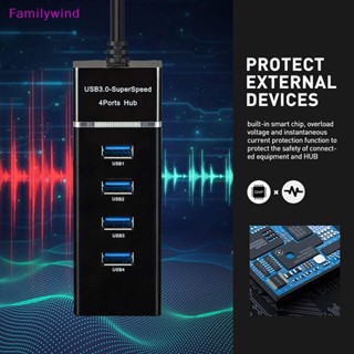 Familywind&gt; ฮับอะแดปเตอร์แยก USB 3.0 5Gbps ความเร็วสูง สําหรับคอมพิวเตอร์