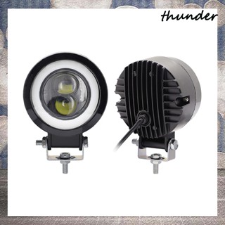 Thunder อะไหล่ไฟตัดหมอกสปอตไลท์ Led 20W 6000k กันน้ํา 3 นิ้ว สําหรับรถจักรยานยนต์ 2 ชิ้น