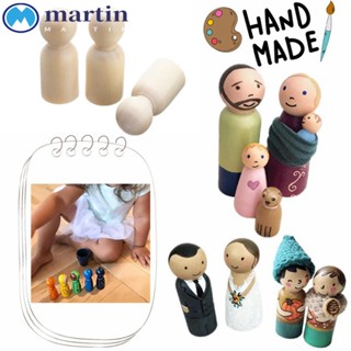 Martin ตุ๊กตาไม้ธรรมชาติ แฮนด์เมด DIY สําหรับเด็ก