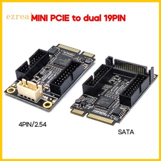 Ez การ์ดขยาย Mini PCIE เป็น USB3 0 19P PCIE เป็น USB3 0 19PIN รองรับ WindowsXP 2003