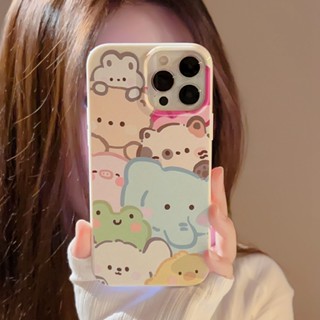 เคสป้องกันโทรศัพท์มือถือ ลายสัตว์ สําหรับ Apple iPhone 7 8 Plus SE X XS Max XR 11 12 13 14 Pro Max