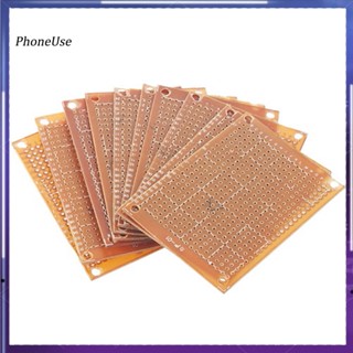 Phoneuse บอร์ดวงจรทดลอง PCB ทองแดง 5x7 ซม. 10 ชิ้น