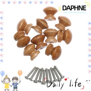 Daphne 10 ชิ้น ตู้เสื้อผ้า ดึง ใหม่ ตู้เสื้อผ้า ทรงกลม ตู้เสื้อผ้า ดึงเฟอร์นิเจอร์ ฟิตติ้ง ไม้ธรรมชาติ