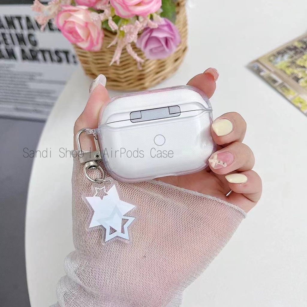 Creative โปร่งใส Star AirPods Pro3 กรณี AirPods สําหรับ รูปที่ 8