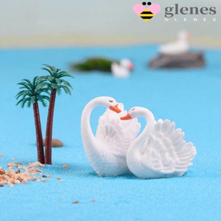 Glenes โมเดลหงส์น่ารัก งานฝีมือ สําหรับตกแต่งเค้ก