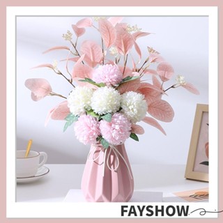 Fay ช่อดอกไฮเดรนเยียปลอม สไตล์นอร์ดิก สําหรับตกแต่งบ้าน สวน