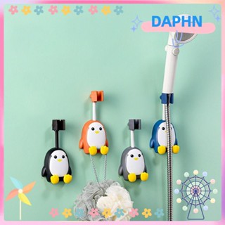 Daphs ขาตั้งหัวฝักบัวอาบน้ํา ลายการ์ตูนเพนกวิน ปรับได้ หมุนได้ สําหรับห้องน้ํา