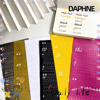 Daphne สติกเกอร์ การ์ดอวยพร กลิตเตอร์ ลายตัวอักษร ไอดอล สไตล์เกาหลี มีกาวในตัว สําหรับตกแต่งไดอารี่