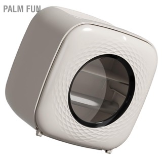 Palm Fun กระดาษชำระห้องน้ำ Set Box Punch ฟรีกันน้ำสำหรับตกแต่งติดผนังทิชชู่