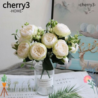 Cherry3 ดอกกุหลาบปลอม สําหรับตกแต่งออฟฟิศ