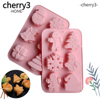 Cherry3 แม่พิมพ์ทําขนมเค้กช็อคโกแลต ขนมหวาน แฮนด์เมด ลายซานตาคลอส คริสต์มาส