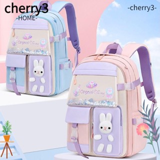 Cherry3 กระเป๋านักเรียน ผ้าไนล่อน กันน้ํา จุของได้เยอะ ลายการ์ตูน น้ําหนักเบา สําหรับเด็กอนุบาล