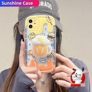 เคสโทรศัพท์มือถือ TPU แบบนิ่ม ลายเบอร์เกอร์ ป้องกันเลนส์ สําหรับ Samsung A04s A04 A02s A13 A23 A34 A03s A03 A72 A52 A32 A22 A12 A50s A71 A51 A11