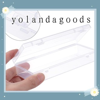 YOLA กล่องพลาสติกใส ทรงสี่เหลี่ยม สีดํา สําหรับเก็บยา