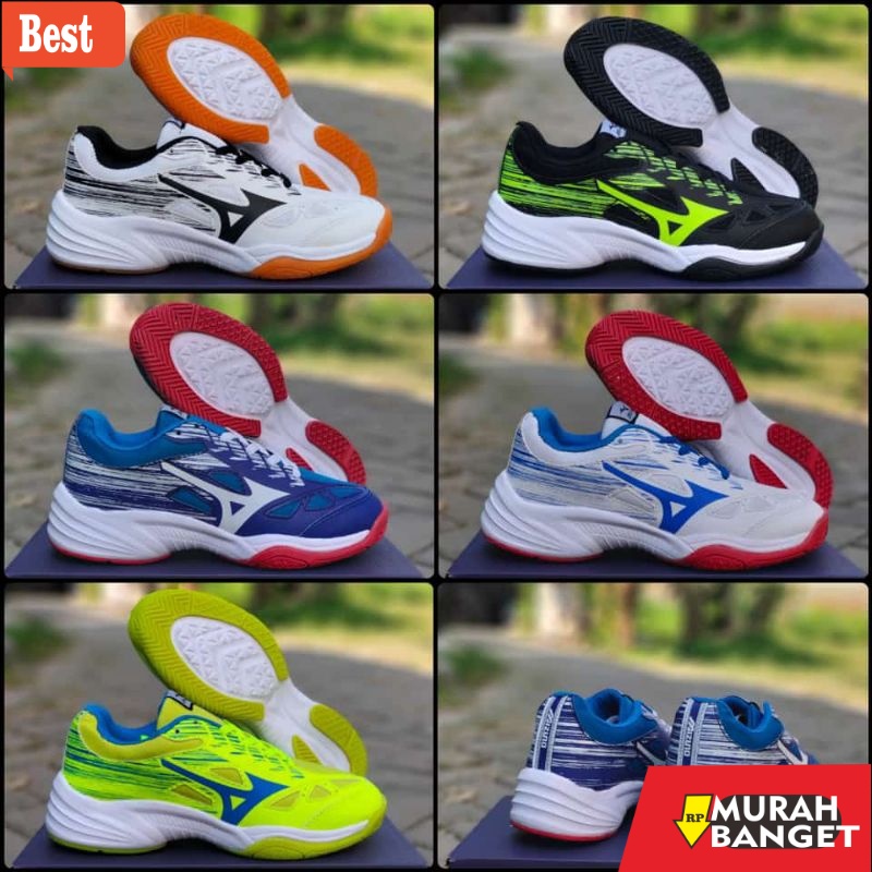 รองเท้าแบดมินตันล่าสุด - Mizuno Sky Blaster 2 รองเท้าแบดมินตัน/รองเท้ากีฬาแบดมินตันสําหรับบุรุษและสต