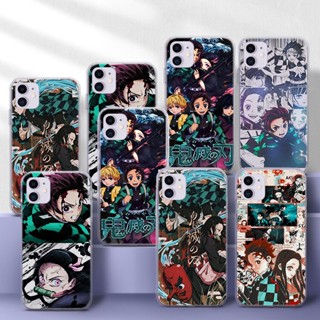 เคส TPU นิ่ม ลายการ์ตูนดาบพิฆาตอสูร CPA10 สําหรับ iPhone SE 2020 12 Mini 13 Pro Max