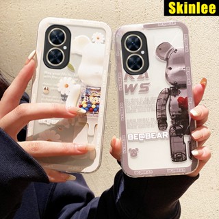 เคสโทรศัพท์มือถือ ซิลิโคนนิ่ม แบบใส ลายหมีสุดเท่ สําหรับ VIVO Y27 Y36 Y36 Y27