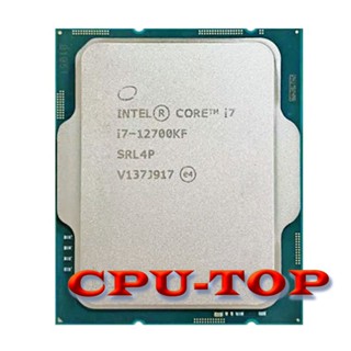 โปรเซสเซอร์ CPU Intel Core i7-12700KF i7 12700KF 3.6 GHz 10NM L3=25M 125W LGA 1700 ไม่มีพัดลม