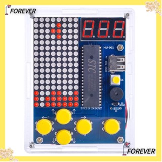 FOREVER เกมพิกเซล|ชุดอุปกรณ์เกมบัดกรี อะคริลิคใส แบบพกพา 51 MCU DIY|สําหรับผู้เริ่มต้นเชื่อม