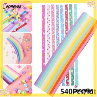 FOREVER แถบกระดาษ ด้านเดียว สีแคนดี้ สําหรับตกแต่งบ้าน DIY 540 ชิ้น ต่อล็อต