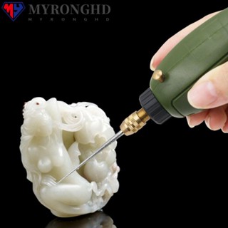 Myronghd ใหม่ เข็มหัวแหลม ก้านหยก 3 มม. สําหรับแกะสลัก ขัดหิน