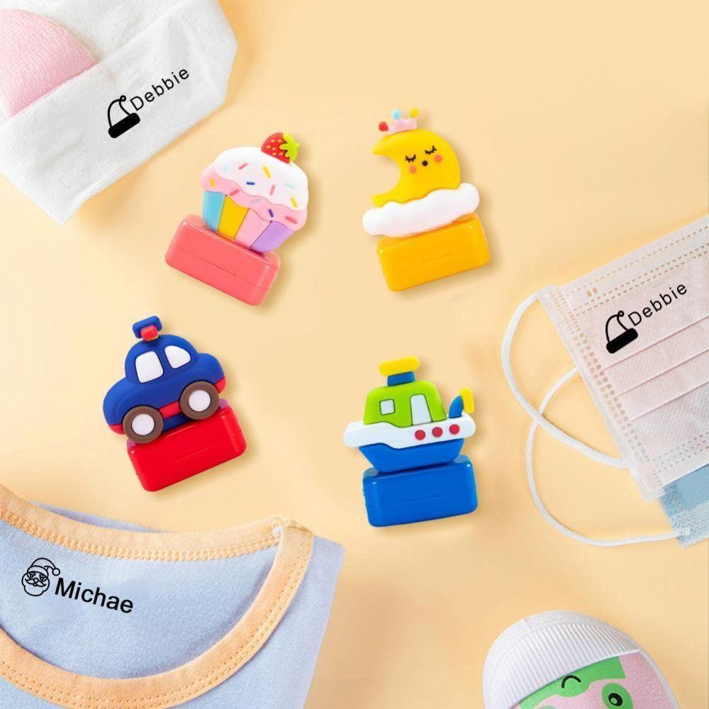 Uniis แสตมป์ตราประทับชื่อเด็ก กันน้ํา ตราประทับชื่อเด็ก ไม่ซีดจาง ปรับแต่งชื่อเสื้อผ้าเด็ก DIY