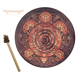 เครื่องดนตรีกลอง Shamanic Alchemy Moon Drum 10 นิ้ว สําหรับตกแต่งต้นไม้