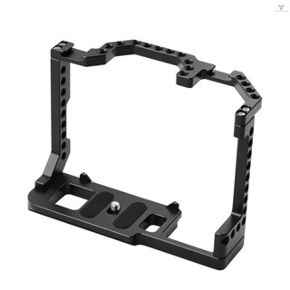 Fw Andoer Camera Cage Aluminum Alloy with Dual Cold Shoe Mount 1/4 Inch Screw Compatible with  EOS 90D/80D/70D DSLR Camera