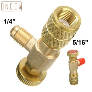 【ONCEMOREAGAIN】Valve Safety Valve 1/4\-5/16\ Air Conditioning Charging Hose Flow