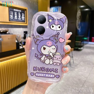 เคสโทรศัพท์มือถือ กันกระแทก ลายการ์ตูนคุโรมิ สีม่วง สําหรับ Vivo V27 V25 V23 V20 V15 Pro V27E V25E V23E Y22 Y22S Y10 Y15A Y15S