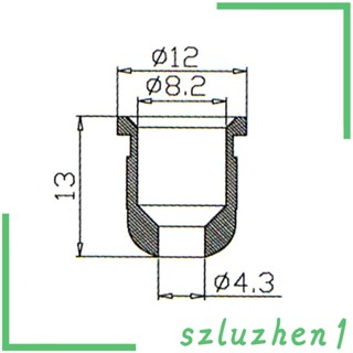 [Szluzhen1] ปลอกโลหะ สําหรับยึดสายกีตาร์ 4 ชิ้น