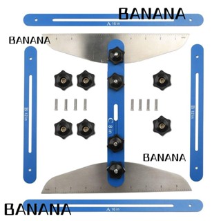 Banana1 ไม้บรรทัดแม่แบบบันได อะลูมิเนียมอัลลอย ทนทาน 360 องศา° ดอกยางตวง แบบพับได้ พร้อมสเกลวัด สําหรับบันได