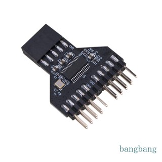 Bang อะแดปเตอร์เมนบอร์ดแยก USB 2 0 9 Pin USB 9Pin Header 1 เป็น 2