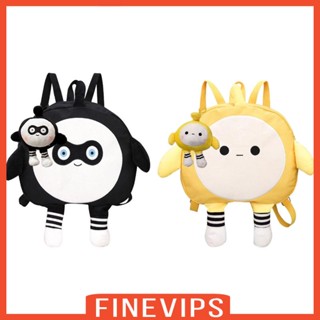 [Finevips] กระเป๋าเป้สะพายหลัง ผ้าแคนวาส ลายการ์ตูนน่ารัก ทนทาน สไตล์โมเดิร์น เหมาะกับของขวัญวันเกิด สําหรับผู้ชาย และผู้หญิง Y2K