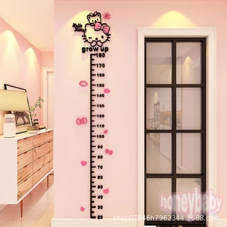 🚀พร้อมส่ง🚀ที่วัดความสูงเด็ก วัดส่วนสูงเด็ก (3D) อะคริลิคติดผนัง สติ๊กเกอร์ส่วนสูง สติ๊กเกอร์ติดผนัง