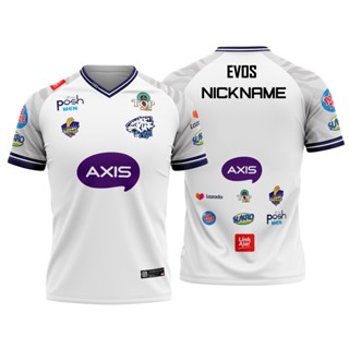 Evos เสื้อยืด สีขาว สําหรับเล่นเกม 2021